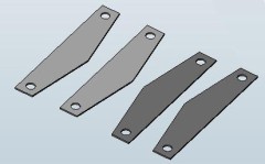 FMW608　カーボンフロントアッパーマウントプレート（0.5 1.0mm M）(処分特価)