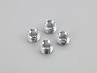 97033　DIS 10mmスクリューキャップ(H=6mm/シルバー/4pcs)