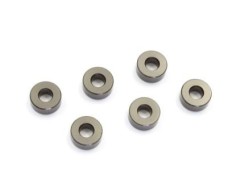 W0143GM　アルミカラー (3x7x3mm/ガンメタリック/6pcs)