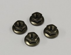 1-N4045FA-GM　ナット(M4x4.5)フランジ (アルミ/ガンメタ/4入)