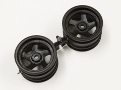 OTH244BK　5スポークホイール43mm (ブラック/2入/オプティマ)