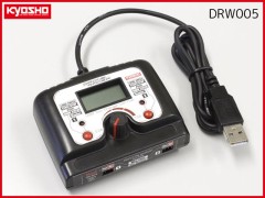 京商　DRW005　USB ツインチャージャー 0.2-1.0A(DRONE RACER)
