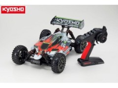 34108T2　1/8 ブラシレスパワード 4WD レーシングバギー インファーノ NEO 3.0 VE カラータイプ2 レッド KT-231P+付 レディセット