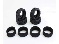 JK3202SS　1/10 Rally COURAGIA タイヤ インナー付 (4入) 