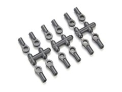 LA43B　ボールエンド(5.8mm/ブラック/12入)