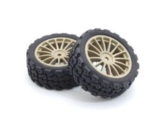 FATH708GM　接着済ラリータイヤFZ02-R(15スポークホイルゴールド/M/2pcs)