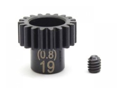 PNGS0819　スチールピニオンギヤ (19T/0.8M/φ5.0)