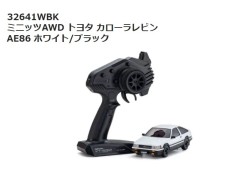 【 通販限定セール 】32641WBK　ミニッツAWD トヨタ カローラレビン AE86 レッド/ブラック レディセット　京商 / KYOSHO