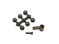 VZW443B　アルミステアリングサーボホーン(R4/ガンメタ)