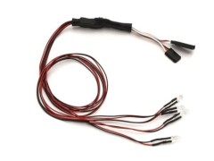 97054-4CR-B　LEDライトユニット (Φ5/4灯/L=400/クリア&レッド)