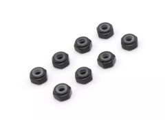 MZW128BK　M2アルミナイロンカラーナット8個入リ（ブラック）