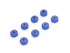 MZW128BL　M2アルミナイロンカラーナット8個入リ（ブルー）