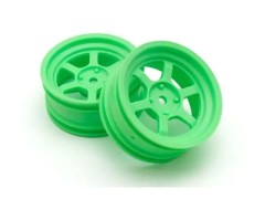 FAH709KG　RAYS TE37V ホイールオフセット5mm(FZD2/蛍光グリーン/2本入)