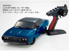 【2026年10月入荷予定 予約】34475T1 1/10 EP 4WD フェーザーMk2 FZ02L 1970 ダッジ チャージャー チューンド・バージョン ブルー レディセット 　京商 / KYOSHO