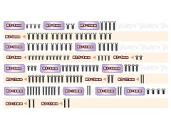TSSU-RC10B7.1D　64チタン製UFOヘッドビスセット【120本入/アソシRC10B7.1D】