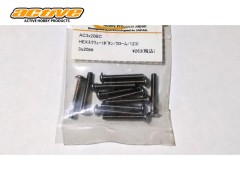 AC3x20BC　3x20mmHEXスクリュー(ボタン/クローム/12個)