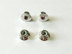 STR136S　マシンド・4mmホイールロックナット（4個入り・シルバー）