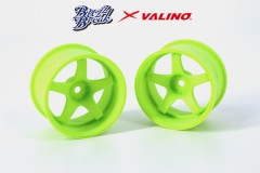 BB-RW-028　VALINO GV117D ホイール 30mm R-SPEC (ライムイエロー/OFF+9)