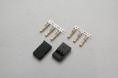 RCB-F2　プロスペック 受信機用ブラックコネクター フタバ用 2個入