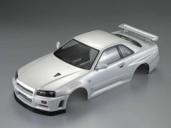 (B)48644　1/10 NISSAN SKYLINE (BNR34)  パールホワイト 完成ボディ