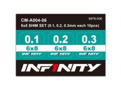 CM-A004-06　6x8シムセット（0.1, 0.2, 0.3mm各10枚）