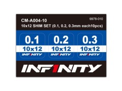CM-A004-10　10x12シムセット（0.1, 0.2, 0.3mm各10枚）