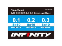 CM-A004-08　8x10シムセット（0.1, 0.2, 0.3mm各10枚）