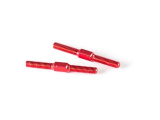 T118　アルミターンバックル M3x30mm（レッド/2本）