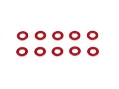 CM-A005-05　アルミスペーサー 3x6x0.5mm（レッド/10個）