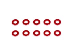 CM-A005-10　アルミスペーサー 3x6x1.0mm（レッド/10個）