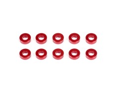 CM-A005-20　アルミスペーサー 3x6x2.0mm（レッド/10個）