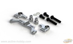 STR178S　TT-01対応　アジャステッド・ステアリングブリッジセット　シルバー