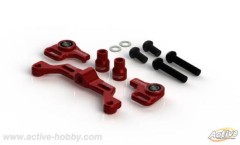 STR178R　TT-01対応　アジャステッド・ステアリングブリッジセット　レッド