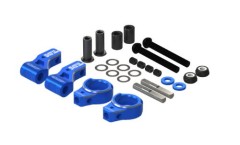 STR203B　TT02対応：フロント　アジャステッド・アッパーアームセット（ブルー）