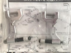 STR204S　TT02 アジャステッド・アッパーアーム　リヤ　（シルバー）