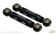 STR234BL　ピロボール付ターンバックルタイロッドS （34～48mm/2セット/ブラック）