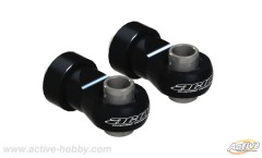 STR237BL　ドリパケ用ピロボール付ショックエンド （2コ/ブラック）