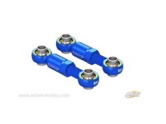 STR257B　ピロボール付ショートステアリングロッド （25～30mm）　ブルー