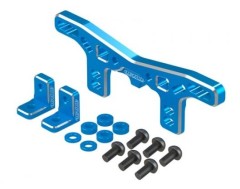 STR275B　TT-02TYPE-S対応アルミ・フロントダンパーステー（ブルー）