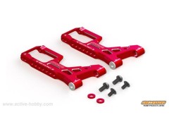 STR290R　ドリパケ対応アルミ・フロントサスアーム　（レッド）
