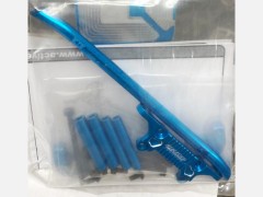 STR358B　MF-01X対応アルミ・フロントチューブバンパーセット（ブルー）