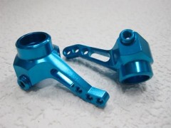 (B)KN-TO04LB　アルミフロントステアリングブロック　タミヤ用【ライトブルー】
