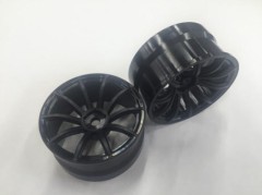 R31W260B　57改ホイール オフセット+5 (2個)ブラック