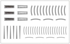 R31W430PL　SHIBATA ホイールステッカー メッキ (2マイ)
