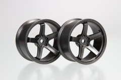 ★DR-SW05FGH　シバホイールF23 オフセット+5 ガンメタ HT (2）