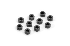 303125K#3　アルミシム【3x6x3.0mm/10pcs/ブラック】