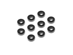 303138K#3　アルミシム【3x7x2.0mm/ブラック/10pcs】