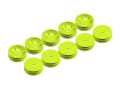 329904Y#3　フロントスリムエアロディスクホイル　イエロー(ナローオフセット/10pcs)