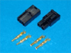 BL408#　7.2Vコネクター 黒色/金メッキ/1セット