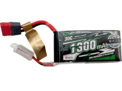 LCE002　Gens ace製 Lipoバッテリー 1300mAh 7.4v 2S 30C